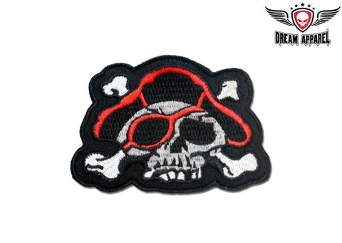 Skull With Captains Hat Patch