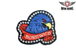 Born Wild Eagle Head With Red Eyes Patch