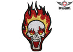 Flaming Skull Patch