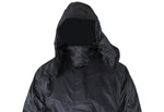 Two-Piece Black Rain Suit With Zippered Side Seams