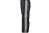 Two-Piece Black & Gray Rain Suit With Zippered Side Seams