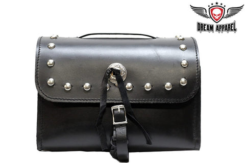 Pure Leather Motorcycle Sissybar Bag