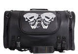 Motorcycle Sissy Bar Bag / Trunk With Skull