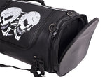 Medium Motorcycle Sissy Bar Bag / Trunk With Skull