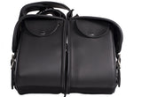 PVC Motorcycle Saddlebag with Flame