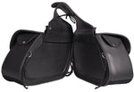 PVC Motorcycle Saddlebag with Flame