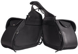 PVC Motorcycle Saddlebag with Flame