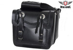 Waterproof Leather Motorcycle Saddlebag