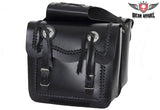 Waterproof Leather Motorcycle Saddlebag