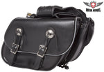 PVC Motorcycle Saddlebag With Light Reflective Trim