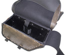 Genuine Distressed Brown Leather Concealed Carry Saddlebag