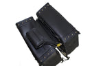 Black Concealed Carry Saddlebag with Studs