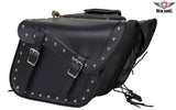 Black Concealed Carry Saddlebag with Studs