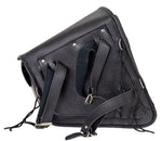 Black PVC Solo Swing Arm Bag - Left Side