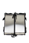 PVC Motorcycle Saddlebag With Chrome Plate At Bottom Of Saddlebag W/ Gun Holster