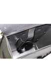 PVC Motorcycle Saddlebag With Chrome Plate At Bottom Of Saddlebag W/ Gun Holster
