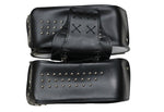 PVC Motorcycle Saddlebag With Studs & Chrome Plate