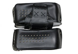 PVC Motorcycle Saddlebag With Studs & Chrome Plate