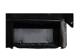 Plain PVC Motorcycle Saddlebag With Chrome Plates
