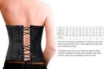 Women's Strapless Lamb Leather Corset With Zipper, Buckle & Lace