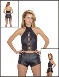Womens Halter Top With Front Buckle