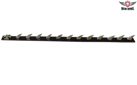 Saw Blade Helmet Spikes With Iron Cross