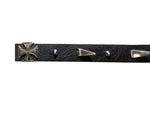 Helmet Spike Strip With Dual Style Spikes And Iron Cross