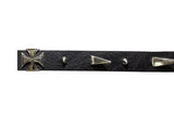 Helmet Spike Strip With Dual Style Spikes And Iron Cross