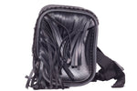 12" Motorcycle Tool Bag With Braid, Fringes & Concho