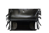 Leather Motorcycle Tool Bag with Braid, Fringes, and Concho