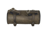 Studded Brown Leather Motorcycle Tool Bag