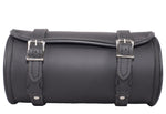 10" Plain PVC Motorcycle Tool Bag With 2 Roller Buckle Straps