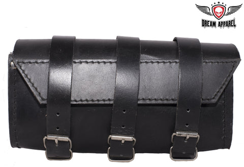 9 Inch Leather Motorcycle Toolbag