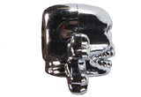 Two Chrome Skull & Cross Bones Tire Valve Stem Caps