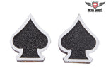 Two Black Spades Tire Valve Stem Caps