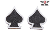 Two Black Spades Tire Valve Stem Caps