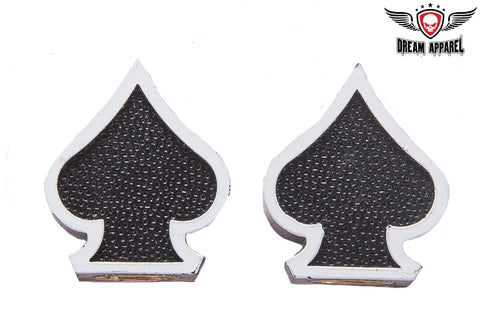 Two Black Spades Tire Valve Stem Caps
