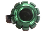 Two Metallic Green Grenades Tire Valve Stem Caps