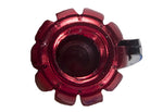 Two Metallic Red Grenades Tire Valve Stem Caps