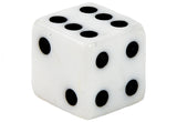 Two White Dice Tire Valve Stem Caps