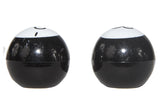 Two Black 8 Ball Tire Valve Stem Caps