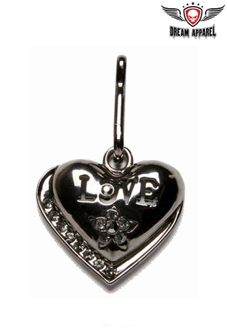 Heart Zipper Puller With Love