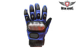 Men's Blue Racing Gloves