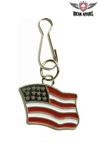 USA Flag Zipper Puller